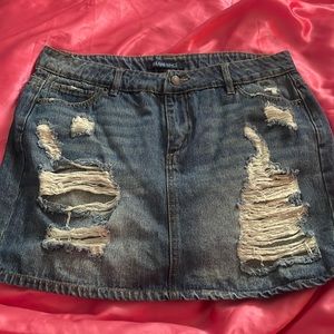 Blue jean skirt